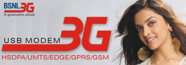 BSNL introduced Yearly 3G Data Plans for Prepaid Customers starting Rs 1251/year