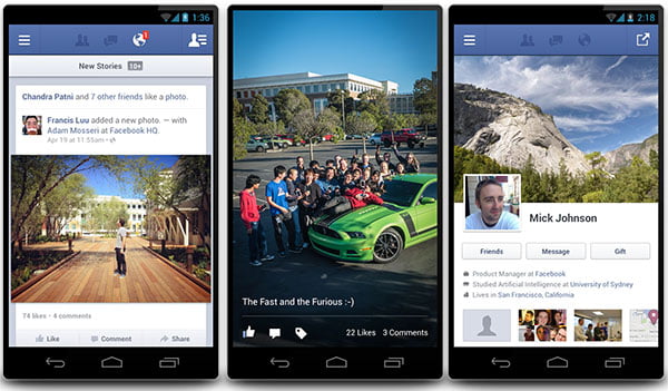 Facebook brings Faster Android App