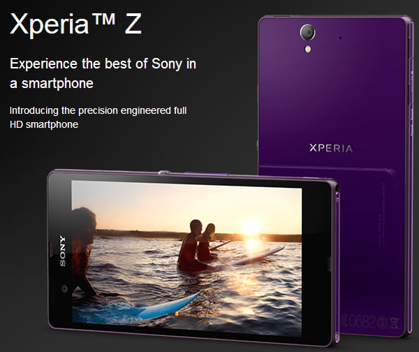 Sony announces Xperia Z - 5inch 1080p full HD Android smartphone