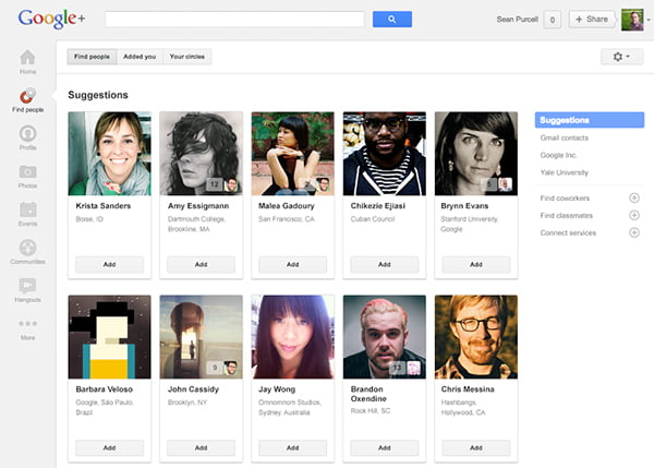 Easily find friends & colleagues on Google+, renames Circles to ‘Find People’