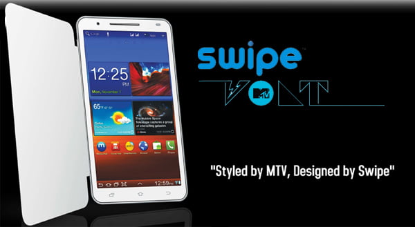 MTV partners with Swipe telecom to launch MTV Volt Android Fablet at Rs 12,999