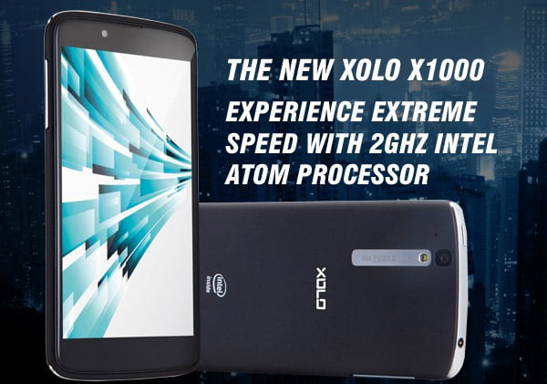 Lava launches XOLO X1000 with Powerful 2GHz Intel Atom CPU at Rs 19,999