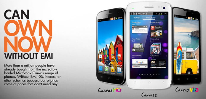 Micromax takes on Samsung with 'Can Own Now Without EMI' ads campaign