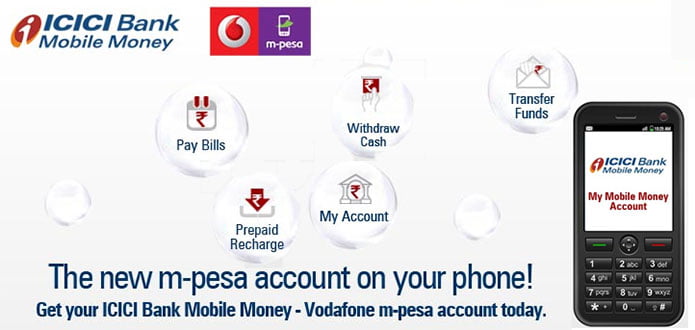 Vodafone India Partners with ICICI Bank to brings  ‘M-Pesa’ Mobile Money Transfer Service