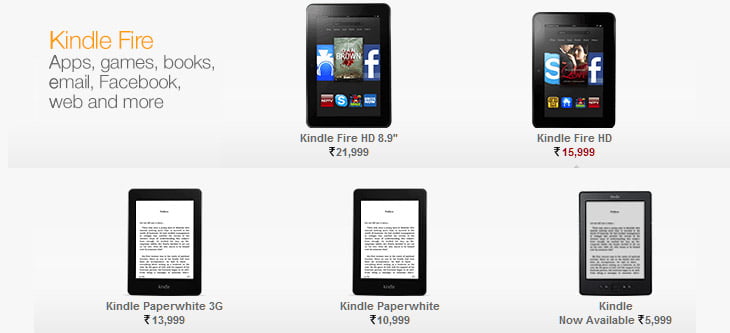 Amazon Kindle Devices