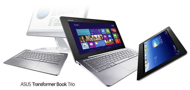 ASUS unveils Transformer Book Trio with Dual Intel CPU, Dual Storage, runs Android and Windows 8