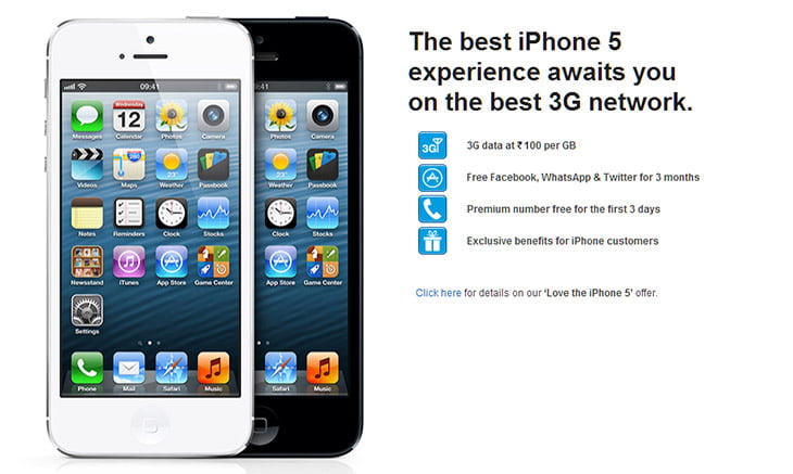 RCom 3G bundled iPhone 5 