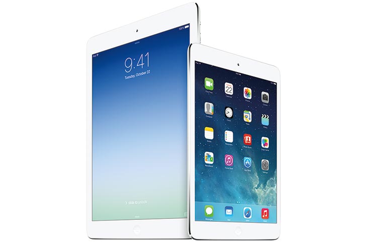  iPad Air and upgrade iPad Mini with Retina display