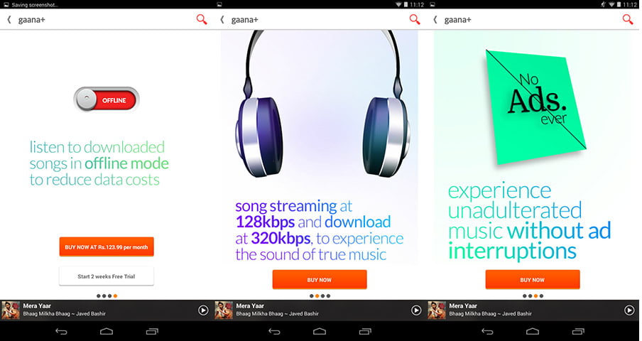 Gaana + Subscription Model