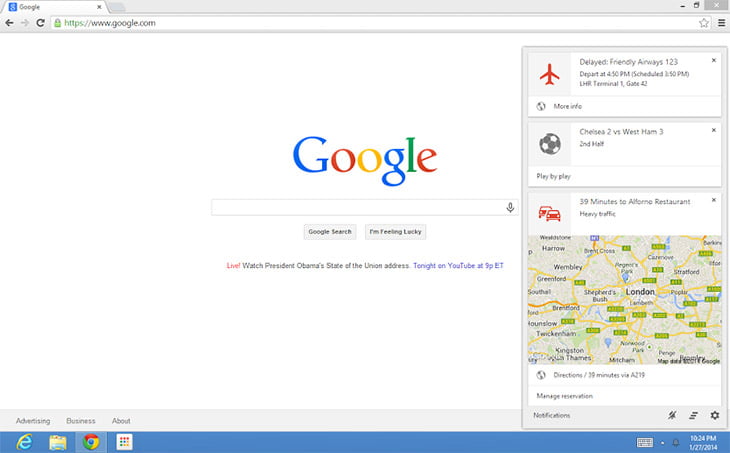 Google Now lands on Desktop Chrome for Windows & Mac