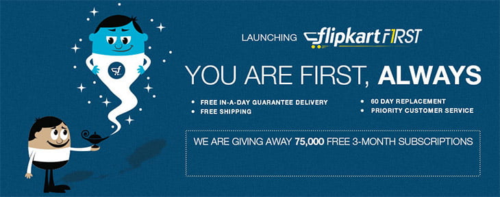 Flipkart comes with Premium Subscription Service - Flipkart First