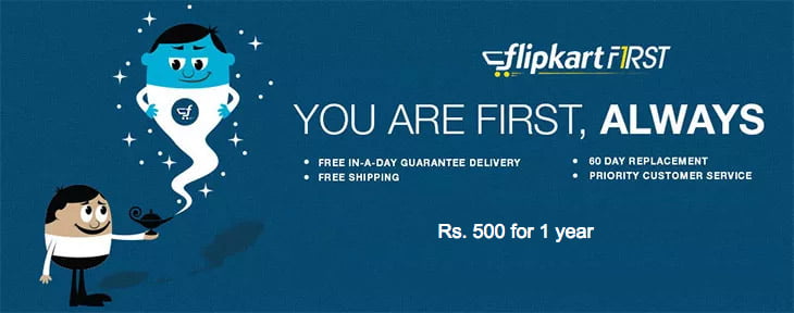 Flipkart First - Premium Subscription Service launches for Rs 500 per Year