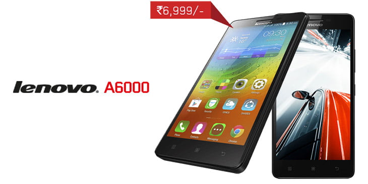 Lenovo launches ultra affordable 4G LTE android smartphone - Lenovo A6000 for Rs 6999