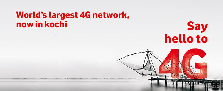 Vodafone India officially rolls out 4G network in India, starts with Kochi