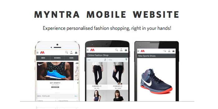 Enough to App Only model! Myntra Brings Back Mobile website