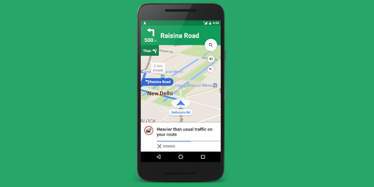 Avoid Traffic Jams - Traffic alerts come to Google Map in India