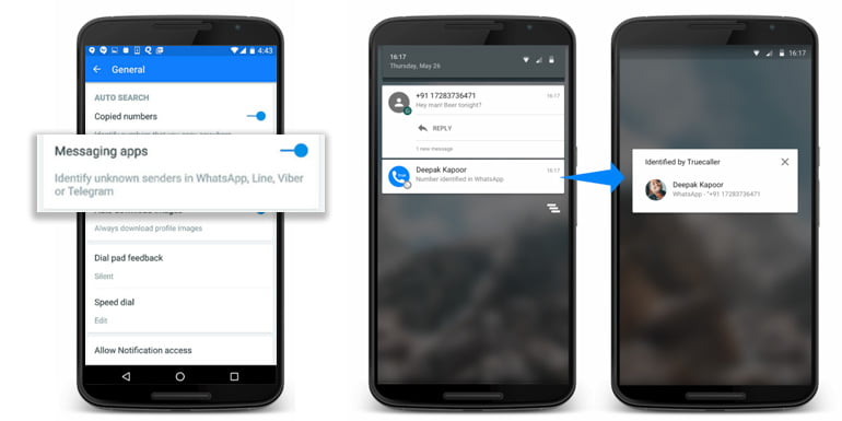 Truecaller now identifies unknown numbers on Whatsapp & other messaging apps