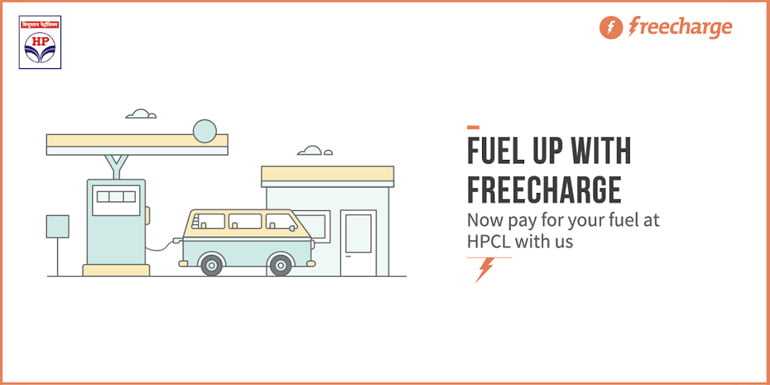 Pay for Fuel at HPCL pumps with FreeCharge Wallet