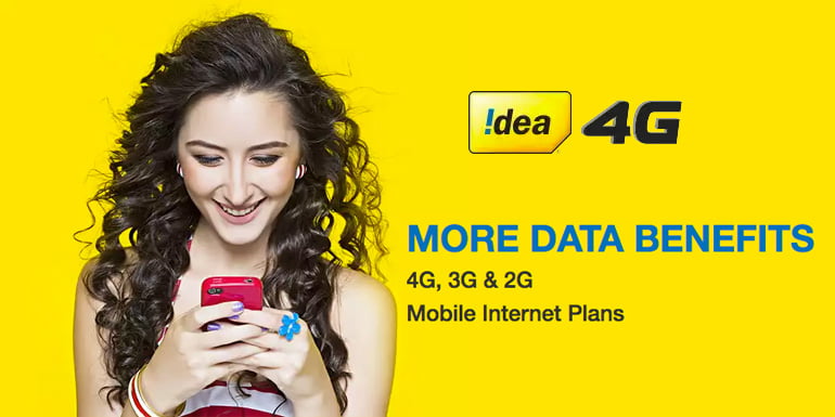 Idea increases data benefits on 4G & 3G Mobile Internet Plans by up to 67%