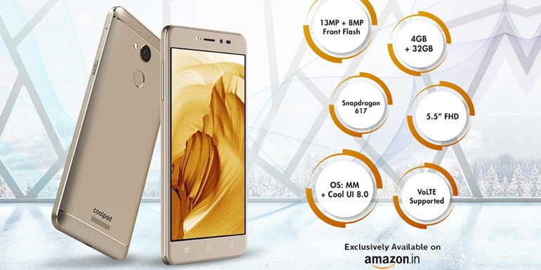 Coolpad Note 5 unveiled with FHD, 4GB RAM, 4010mAh battery, 4G VoLTE