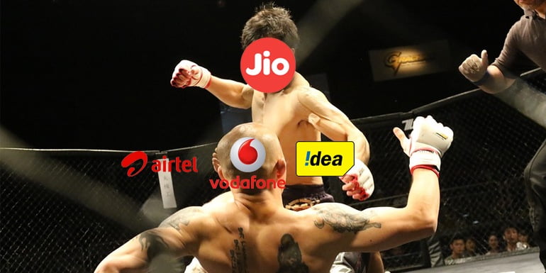 Reliance Jio comes down heavy on top three Operators, 10 crore call failures per day