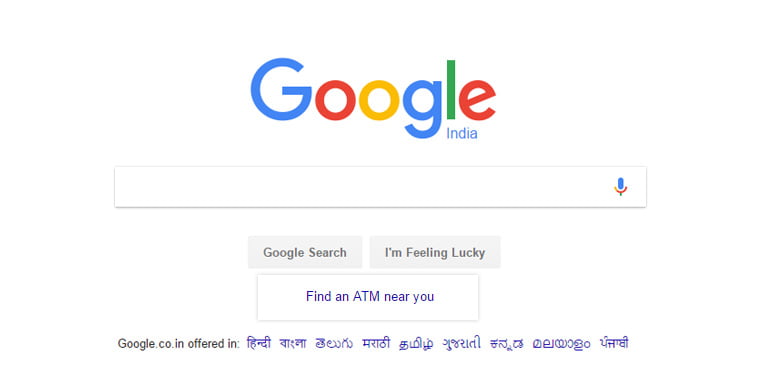 Now find ATMs near you, right on Google India search