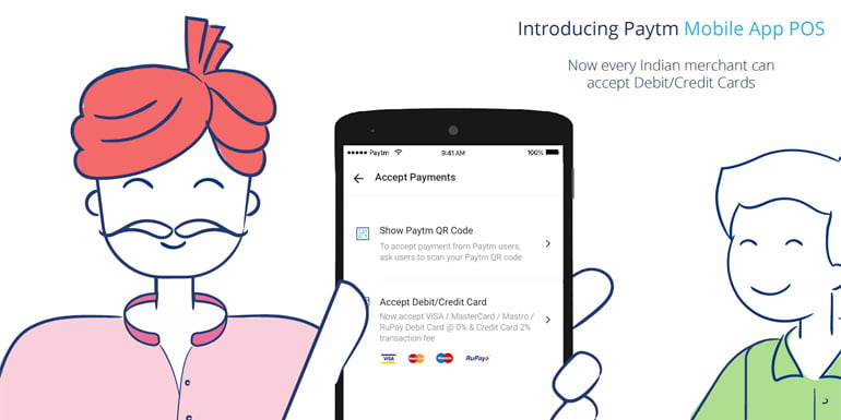 Now Merchants can accept Debit/Credit Cards via Paytm Mobile App POS