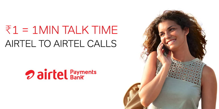 Deposit in Airtel Payments Bank Saving account & Get free Talk-Time Minutes