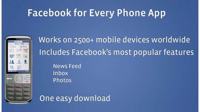 Facebook Mobile app for Every Phone