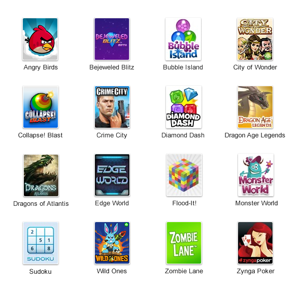 Google plus Games available list