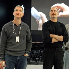 Apple new CEO Tim Cook and Chairman Steve Jobs