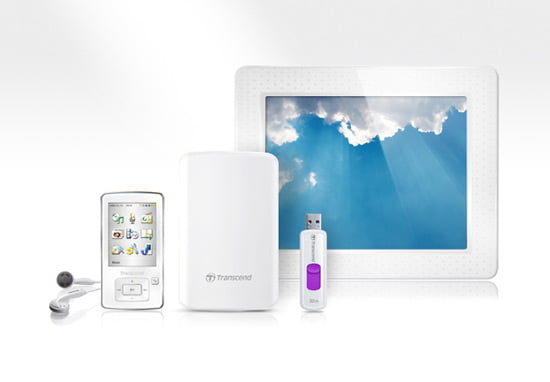 Transcend's Classy White Product Collection