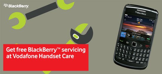 Get Free Blackberry Servicing at Selected Vodafone Stores