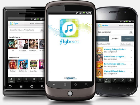 Flipkart Flyte MP3 Store Now Available as an Android App