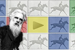 Google Honors Eadweard J Muybridge with Animated Doodle