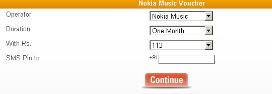 Oxycash Nokia Music store subscription purchase