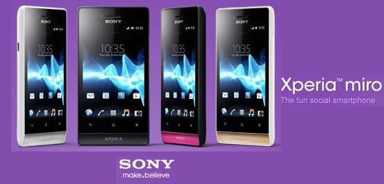 Sony Mobile launches Xperia Miro through its Facebook Page