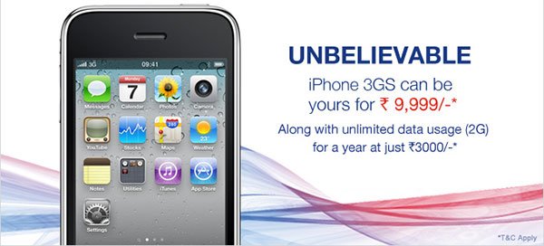 Get hands on iPhone 3GS from Aircel at Rs 9,999