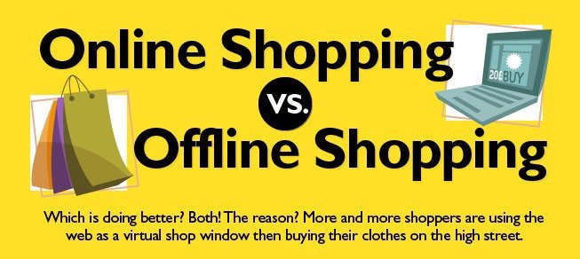 online-vs-offline-shopping-infographics