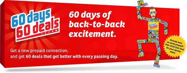 Airtel offers 60 Days 60 Deals for all new Prepaid Connection