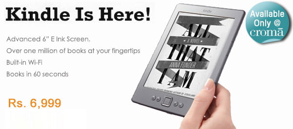 Amazon Kindle e-reader Now at Croma Store