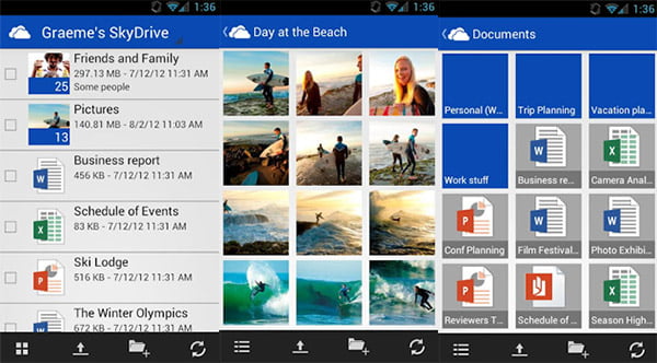 Microsoft brings Cloud Storage service SkyDrive to Android