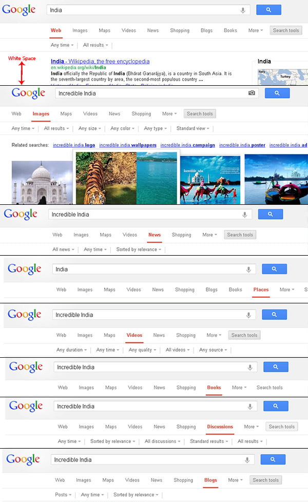 Google new Navigation Interface