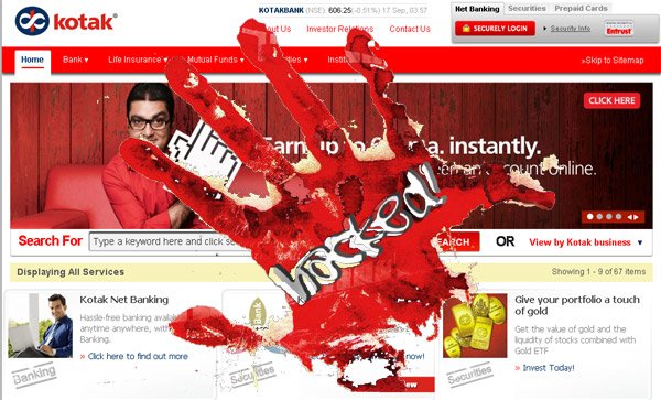 Kotak Mahindra Bank Portal Vulnerable to Hacking