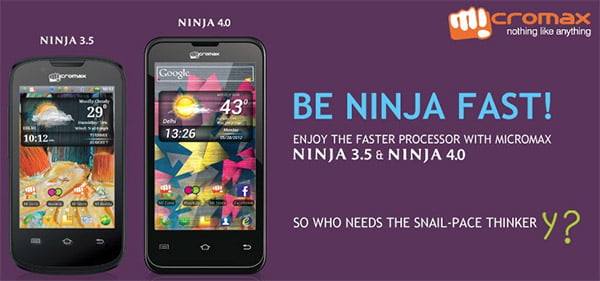 Micromax latest Ninja smartphone ads campaign mocks Samsung Y Mobile Ads