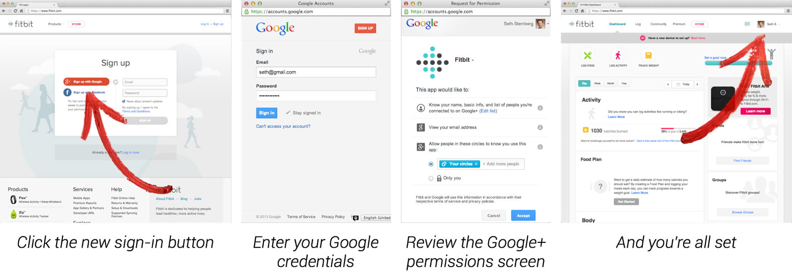 Google plus Sign in Simple and secure login