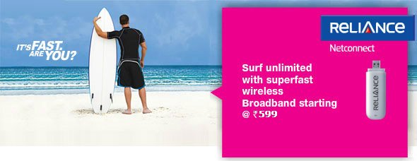 Reliance Netconnect+ introduces new Unlimited Internet Plans starting at Rs 599 per month