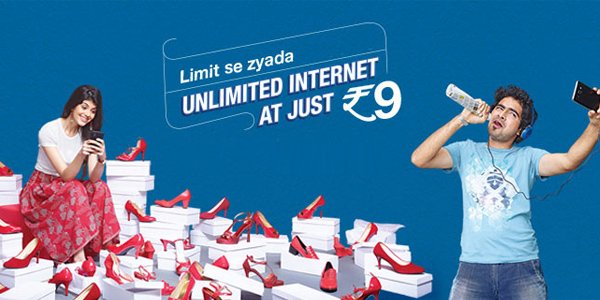 Aircel now offers Unlimited Internet for a day at Rs 9