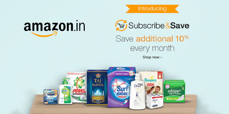 Amazon India introduces Subscribe & Save Store for your monthly Daily essentials