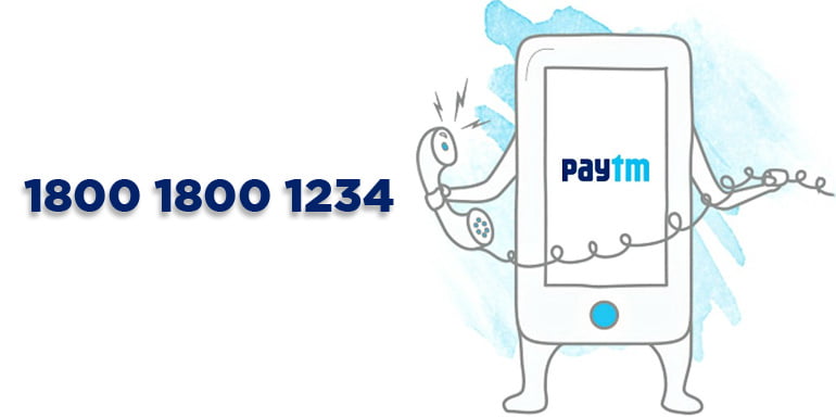 paytm toll free call number